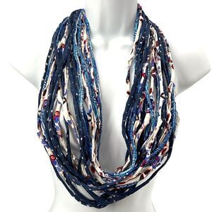 Dona Bela Shreds Shred Lite upcycled fabric necklace scarf boho jewelry NEW NWOT